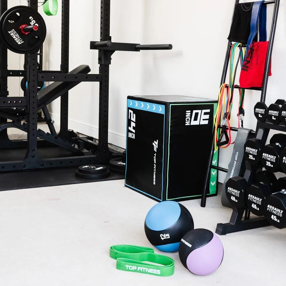 Top Fitness 3-in-1 Soft Ballast Plyo Box