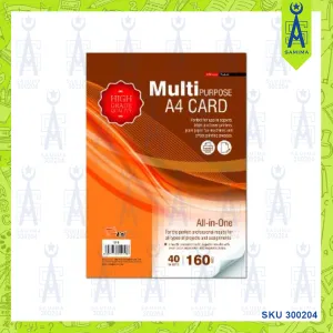 UNI S19 MULTI PURPOSE CARD  A4 160GSM 40'S