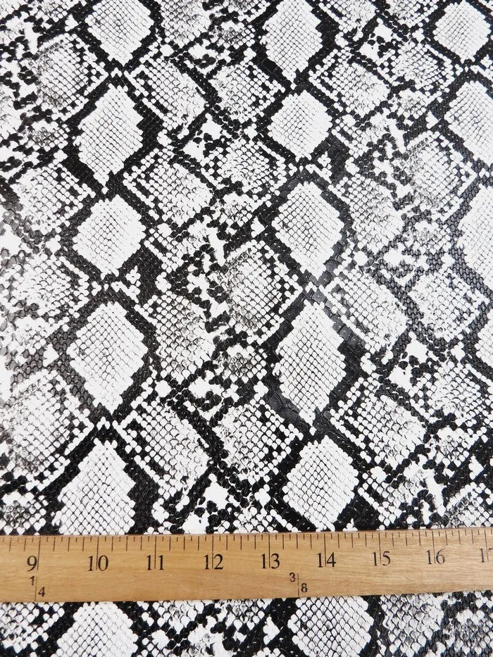 Valley Brown / Calico Python Snake Vinyl Fabric