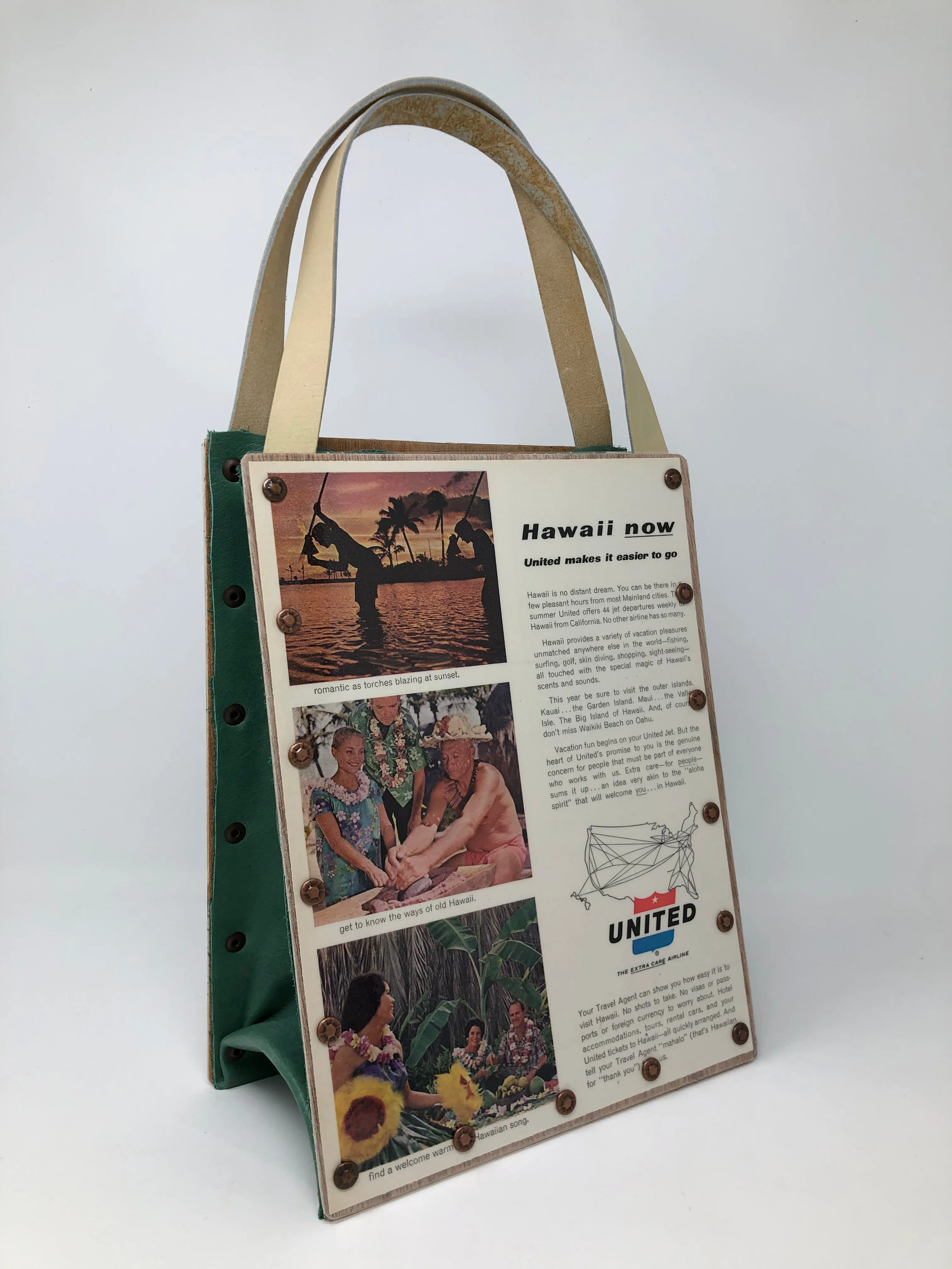 Vintage Graphics Magazine Ad Purse - United Airlines from Sunset June 1963