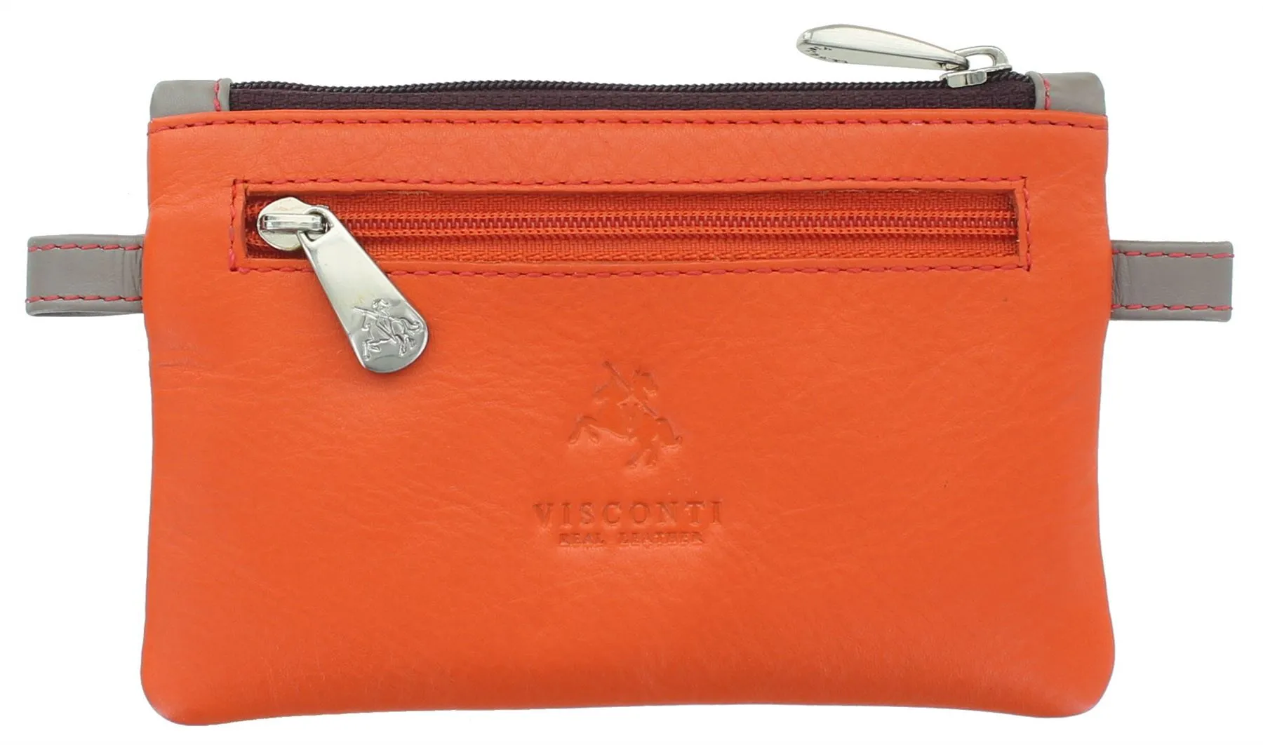 Visconti Leather Zip Top Cora Coin Purse with Keyring CP2a