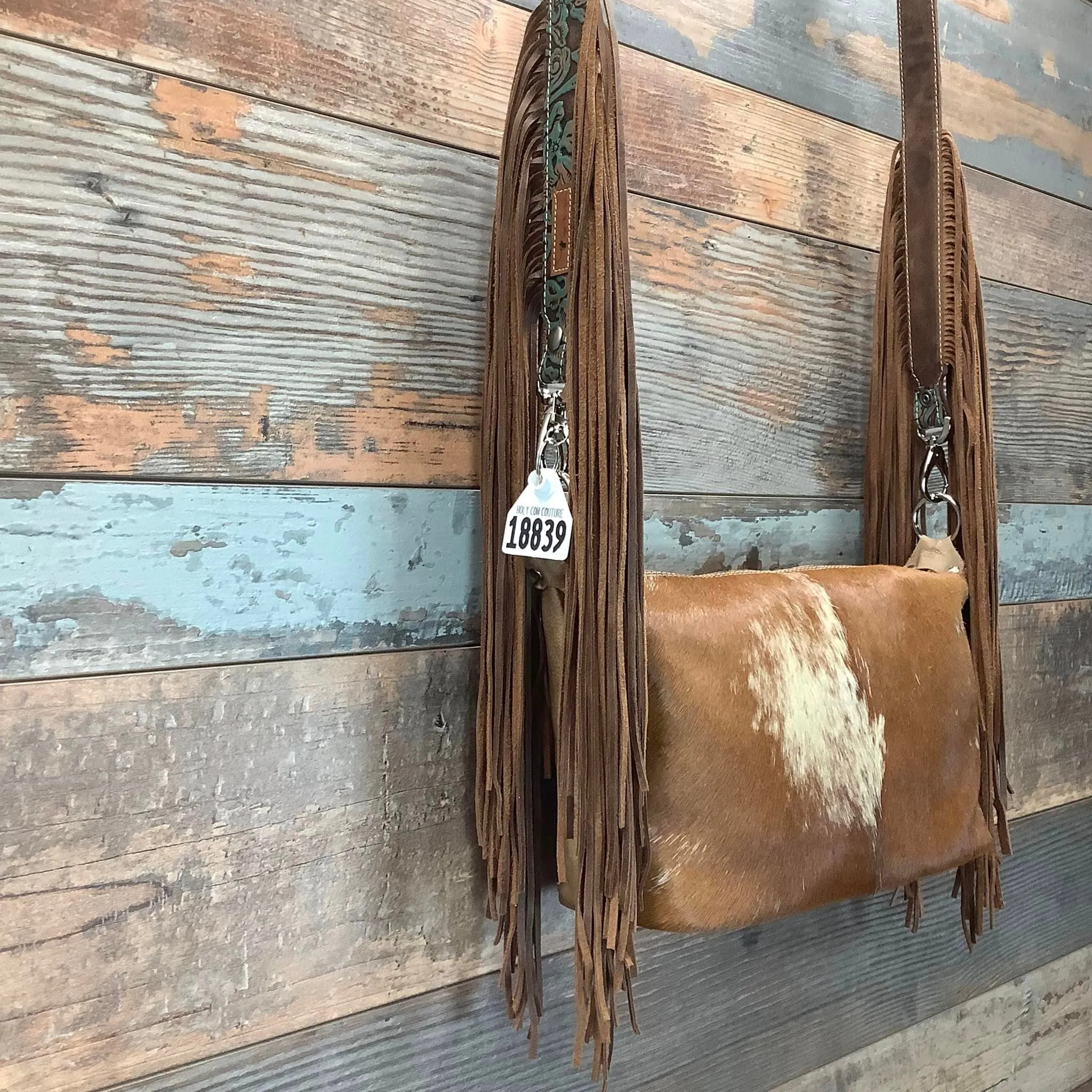 Western Mini Leather Fringe Strap 48" #18839