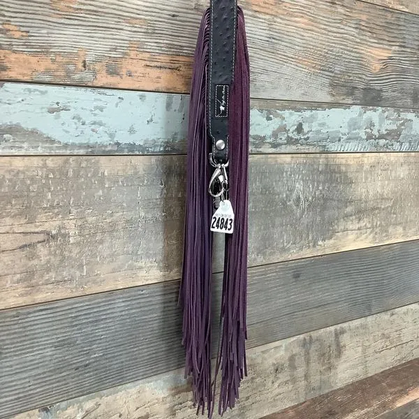 Western Mini Leather Fringe Strap 48" #24843