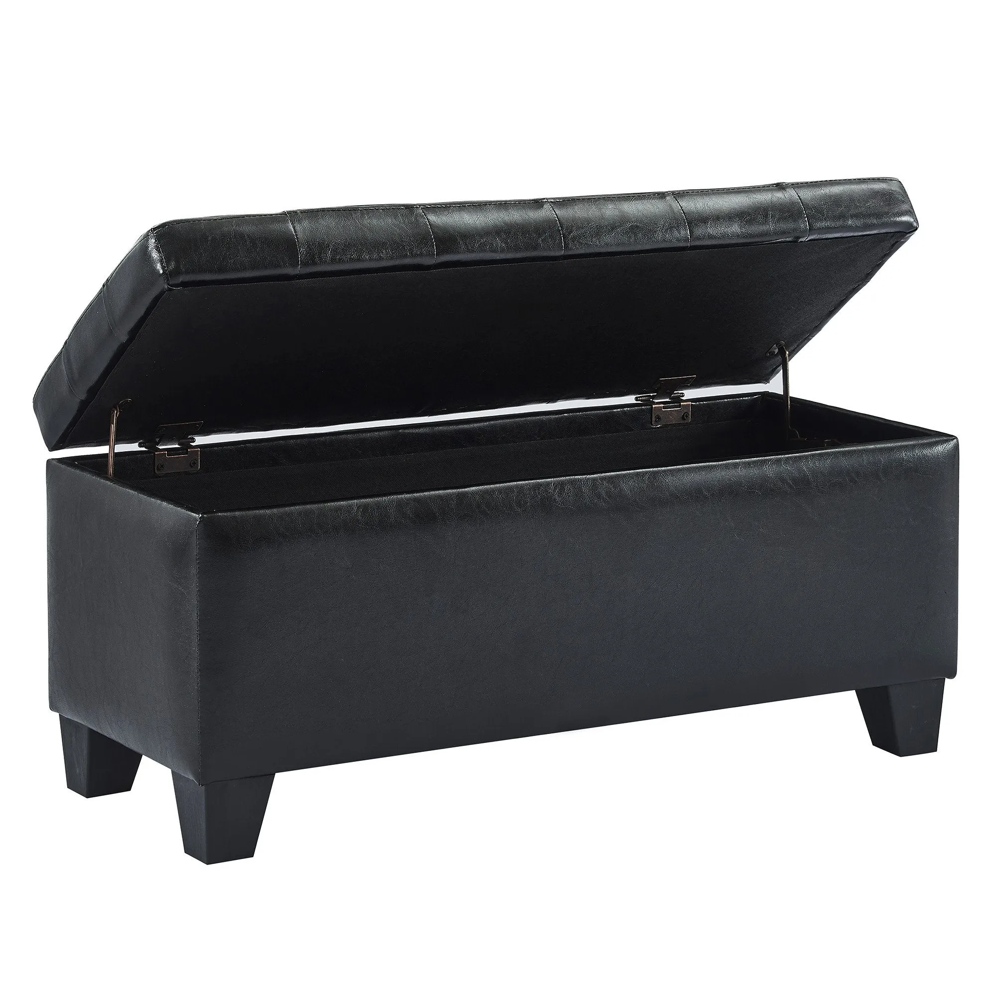 Winston-Storage Ottoman-Black