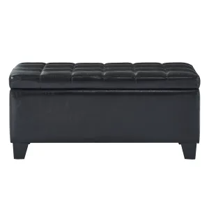 Winston-Storage Ottoman-Black