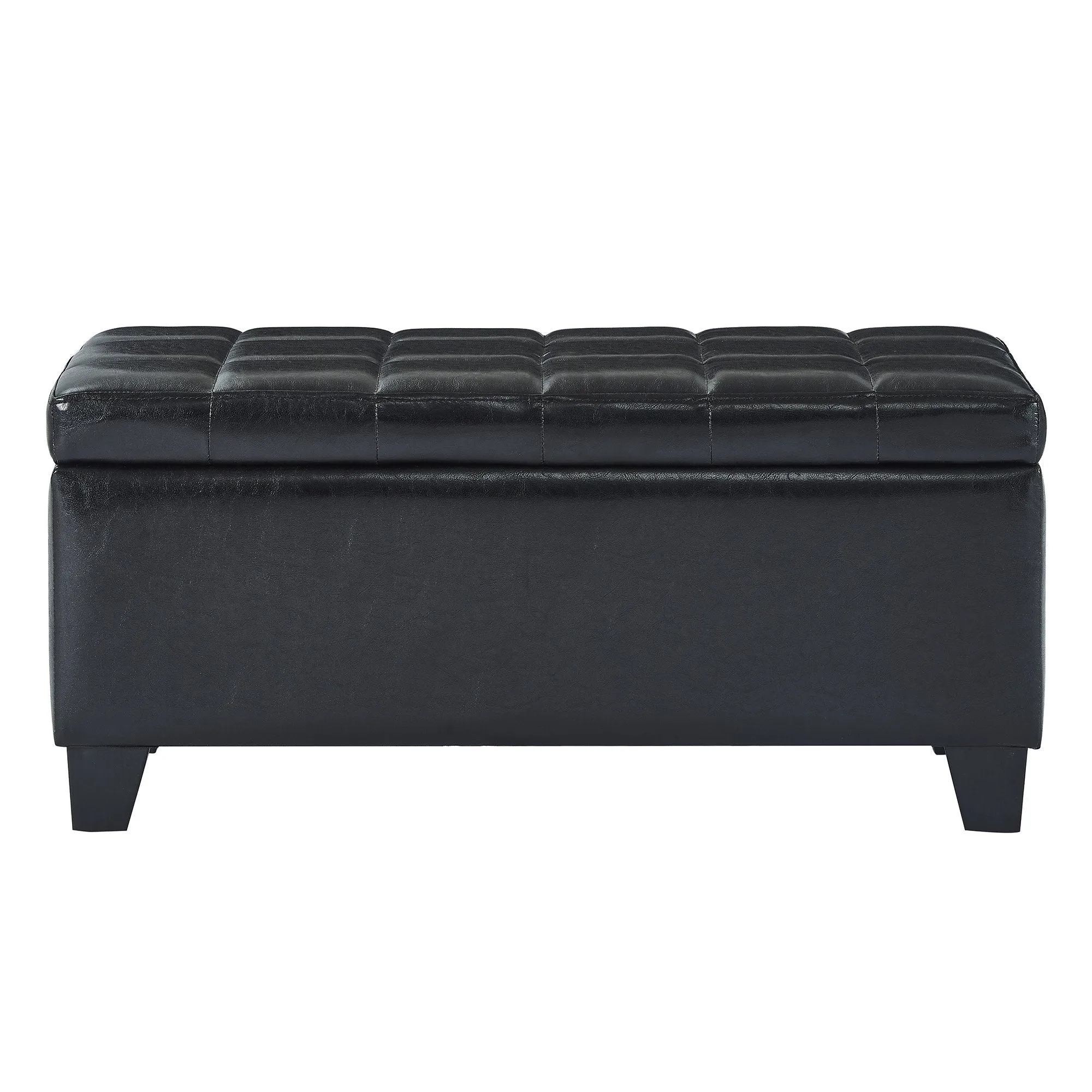 Winston-Storage Ottoman-Black