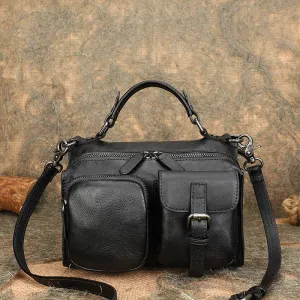 Women Black Small Leather Crossbody Purse Side Bags For Women