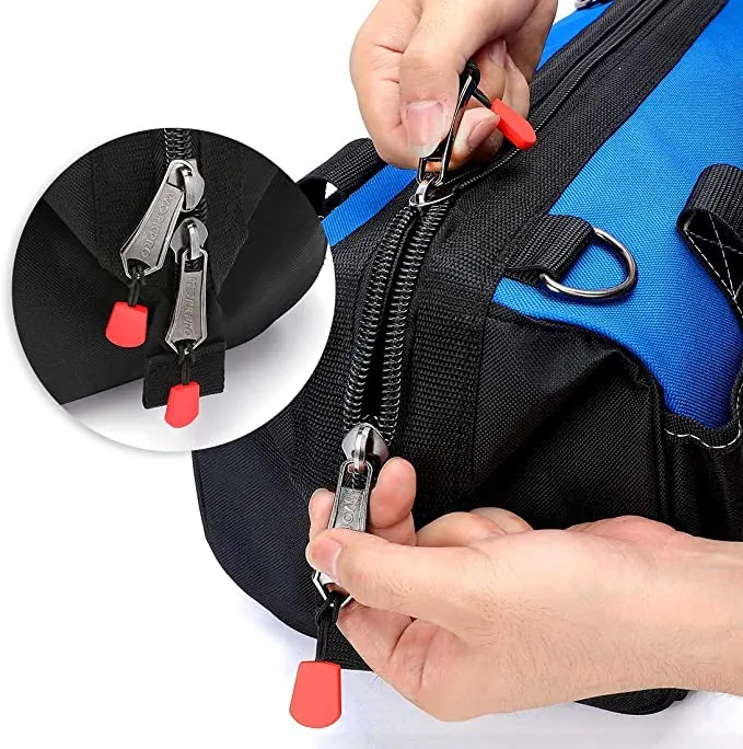 WORKPRO - #‎W081023A  18-inch Close Top Wide Mouth Storage Tool Bag with Adjustable Shoulder Strap